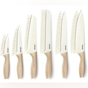 CAROTE 12PCS Knife set with Blade Guards